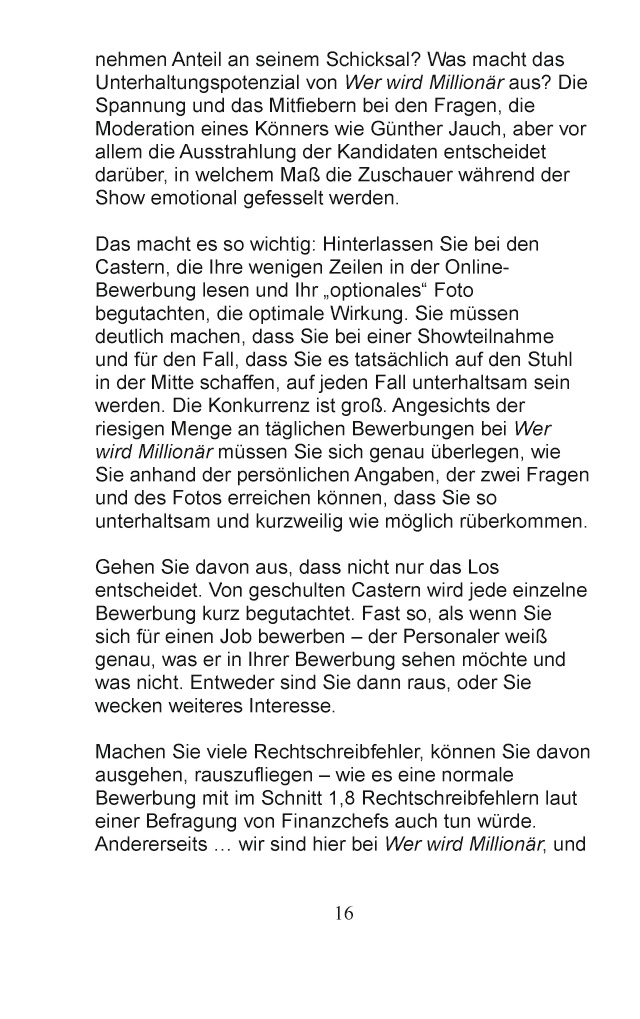 leseprobe insiderreport wer wird millionr die ganze wahrheit ber die show - Wer Wird Millionar Bewerben leseprobe insiderreport wer wird millionr die ganze wahrheit ber die show - Wer Wird Millionar Bewerben