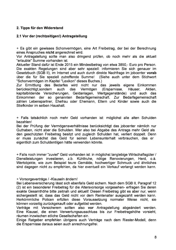 Bod Leseprobe Handbuch Widerstand Gegen Hartz Iv