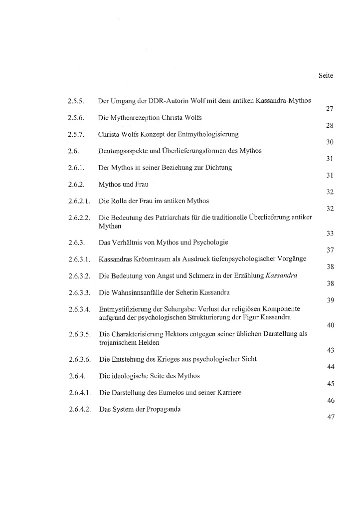 leseprobe antiker mythos und moderne literatur am beispiel der erzhlung kassandra von christa wolf - Erzahlung Beispiel leseprobe antiker mythos und moderne literatur am beispiel der erzhlung kassandra von christa wolf - Erzahlung Beispiel