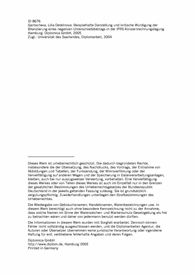 Bod Leseprobe Beispielhafte Darstellung Und Kritische Würdigung Der