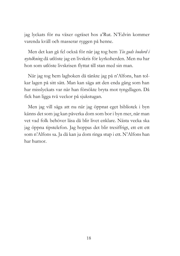 BoD-läsprov: En originell bok från Åsele