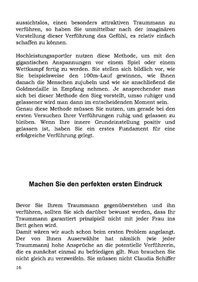BoD-Leseprobe: Männer schnell verführen