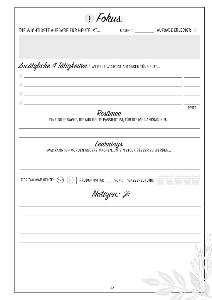LEBENSKOMPASS 5 Minuten Achtsamkeitstagebuch - Dankbarkeitsjournal DIN A5