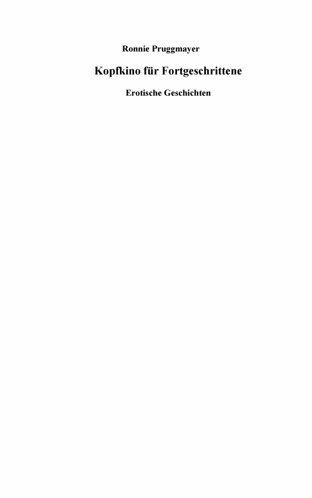 Bod Leseprobe Kopfkino Fur Fortgeschrittene