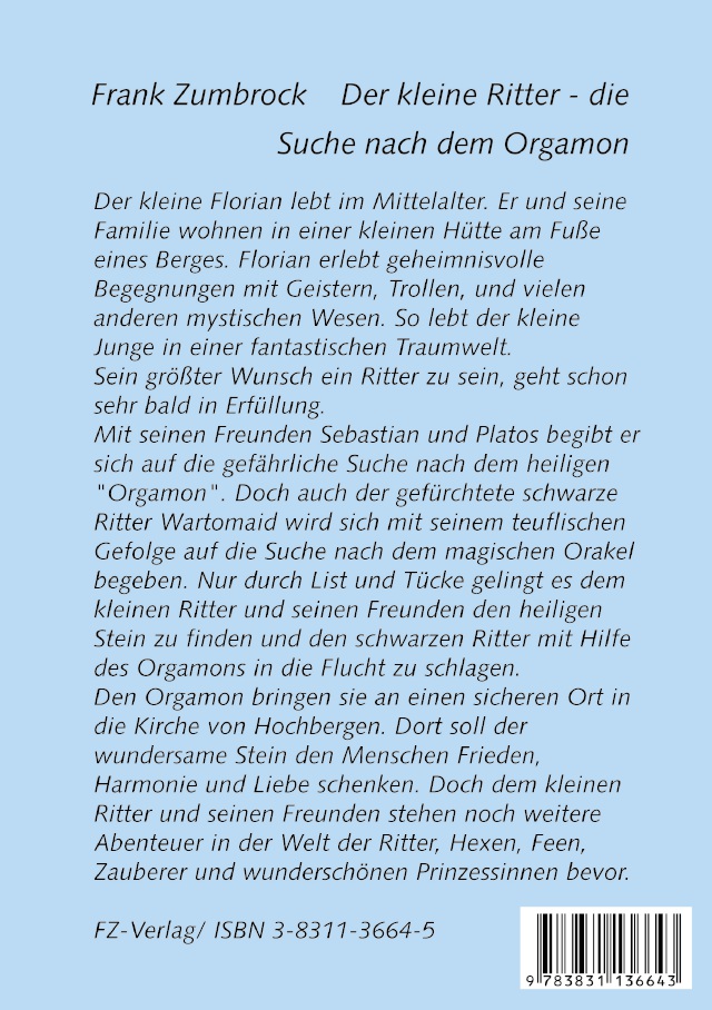 Bod Leseprobe Der Kleine Ritter Die Suche Nach Dem Orgamon books on demand gmbh