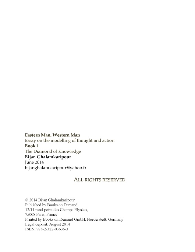 What Is A Thesis Statement In A Essay Lire Un Extrait Eastern Man Western Man Essay On The Modelling Of Thought And Action Research Paper Samples Essay also Compare And Contrast Essay High School And College Lire Un Extrait Avec Bod Eastern Man Western Man Essay On The Sample Essay Topics For High School