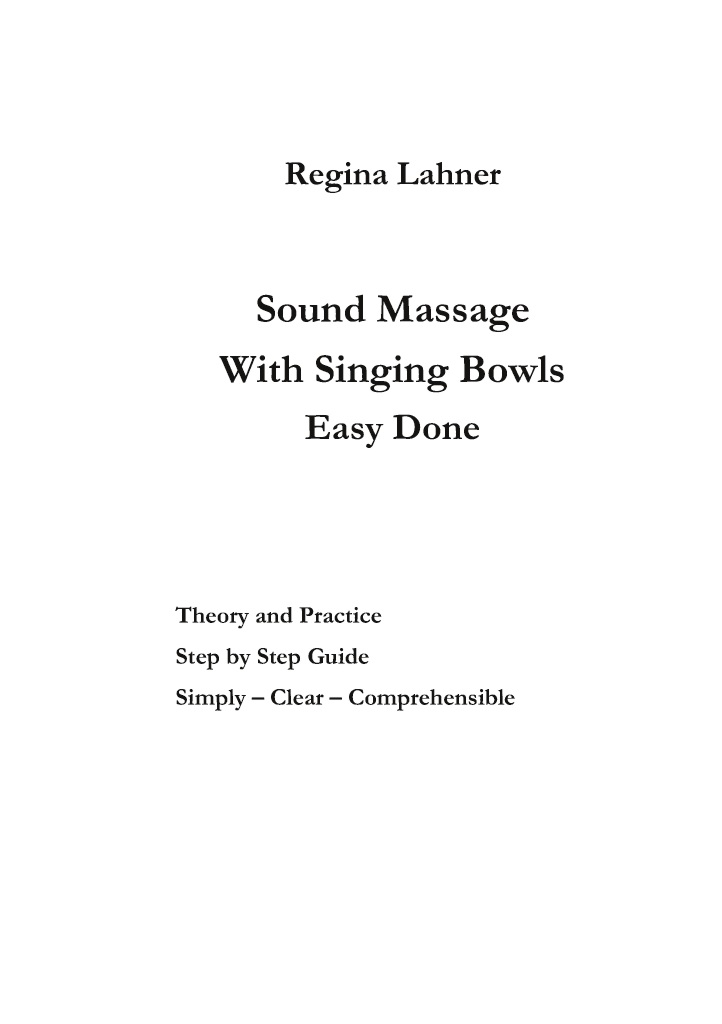 Bod Leseprobe Sound Massage With Singing Bowls - 