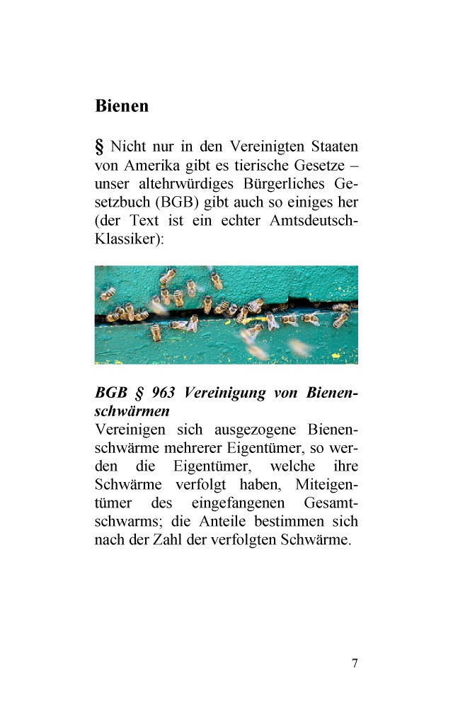 Bod Leseprobe Tierische Gesetze