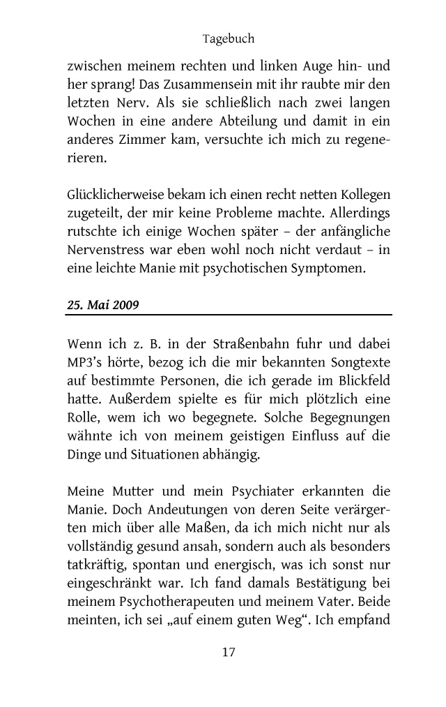BoD-Leseprobe: Diagnose: schizoaffektiv